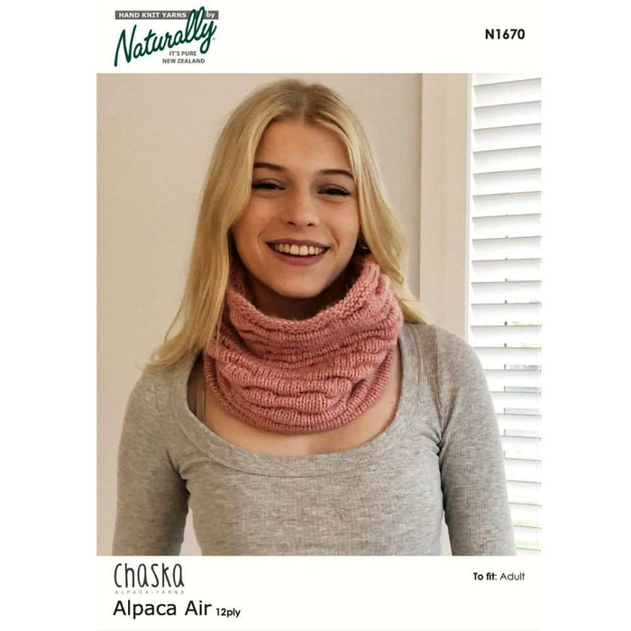 Pleated Snug Neck Warmer Knitting Pattern (N1670)-Needlecraft Patterns-Wentworth Distributors-Printed Pattern – Posted-Wild & Woolly Yarns