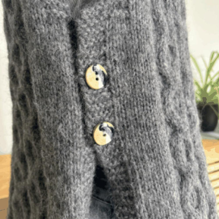 Polo Tunic with Cables Knitting Pattern (N1798)-Needlecraft Patterns-Wentworth Distributors-Printed-Wild & Woolly Yarns