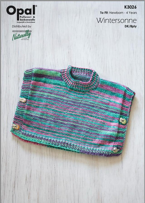 Poncho Knitting Pattern (K3026)