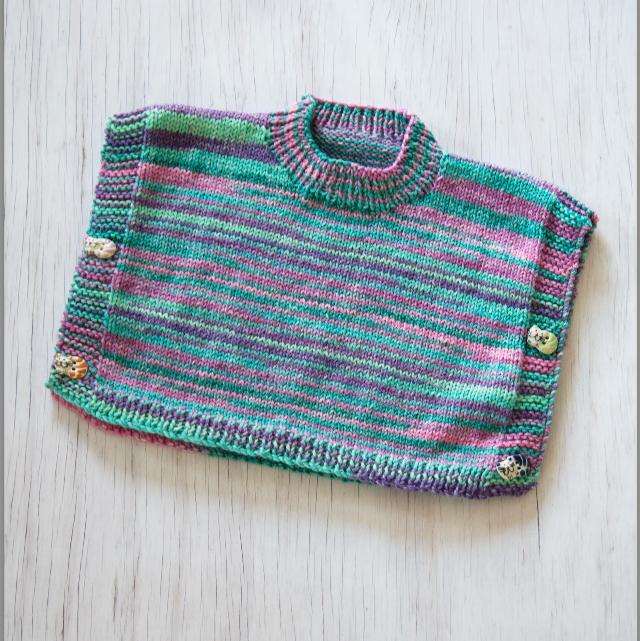 Poncho Knitting Pattern (K3026)-Needlecraft Patterns-Wentworth Distributors-Printed-Wild & Woolly Yarns