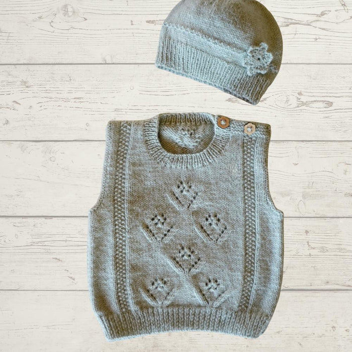 Posy Vest & Hat Knitting Pattern (BC147)-Needlecraft Patterns-Lisa F Design-Wild & Woolly Yarns