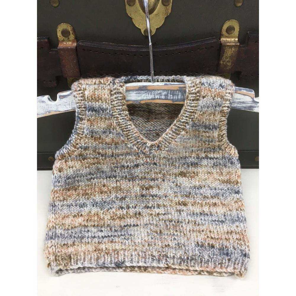 Pullover & Buttoned Vest Knitting Pattern - 4Ply or 8Ply (K324)-Needlecraft Patterns-Wentworth Distributors-Printed Pattern – Posted-Wild & Woolly Yarns