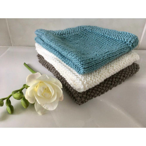 Pure and Simple Organic Face Cloths - Pattern-Needlecraft Patterns-Wild & Woolly Yarns-Printed Pattern – Posted-Wild & Woolly Yarns