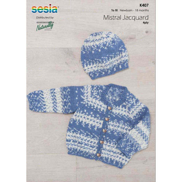 Raglan Cardigan & Hat Knitting Pattern (K407)**-Needlecraft Patterns-Wentworth Distributors-Printed Pattern – Posted-Wild & Woolly Yarns