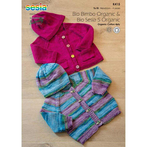 Raglan Cardigan & Hat Knitting Pattern (K415)-Needlecraft Patterns-Wentworth Distributors-Printed Pattern – Posted-Wild & Woolly Yarns