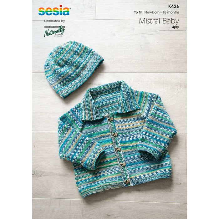 Raglan Cardigan & Hat Knitting Pattern (K426)-Needlecraft Patterns-Wentworth Distributors-Printed Pattern – Posted-Wild & Woolly Yarns