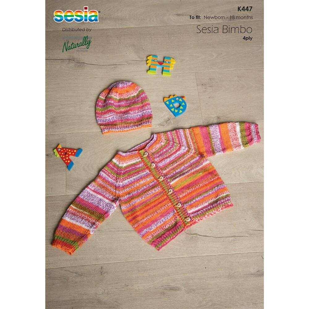 Raglan Cardigan & Hat Knitting Pattern (K447)-Needlecraft Patterns-Wentworth Distributors-Printed Pattern – Posted-Wild & Woolly Yarns