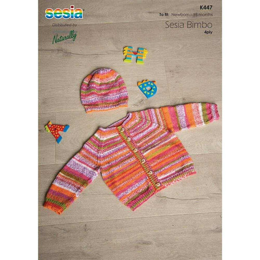 Raglan Cardigan & Hat Knitting Pattern (K447)-Needlecraft Patterns-Wentworth Distributors-Printed Pattern – Posted-Wild & Woolly Yarns
