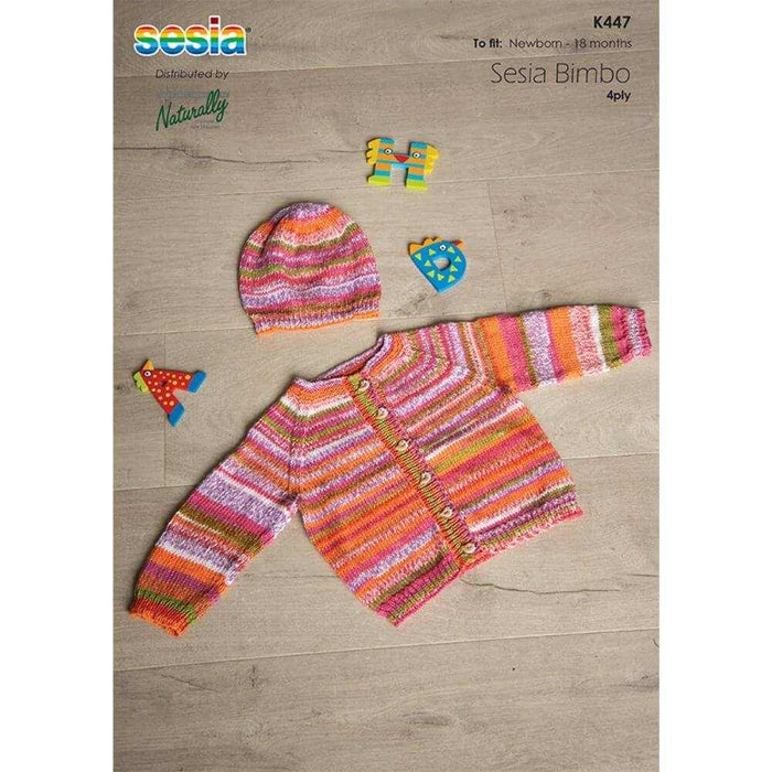 Raglan Cardigan & Hat Knitting Pattern (K447)-Needlecraft Patterns-Wentworth Distributors-Printed Pattern – Posted-Wild & Woolly Yarns