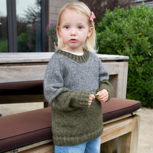 Raglan Jumper for Children Knitting Pattern (K3077)-Needlecraft Patterns-Wentworth Distributors-Printed-Wild & Woolly Yarns