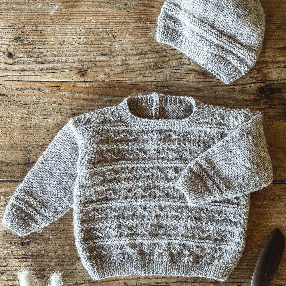 Raine Sweater and Hat Knitting Pattern (BC148)-Needlecraft Patterns-Lisa F Design-Wild & Woolly Yarns