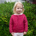 Raspberry Cardigan for Girls Knitting Pattern (K3076)-Needlecraft Patterns-Wentworth Distributors-Printed-Wild & Woolly Yarns