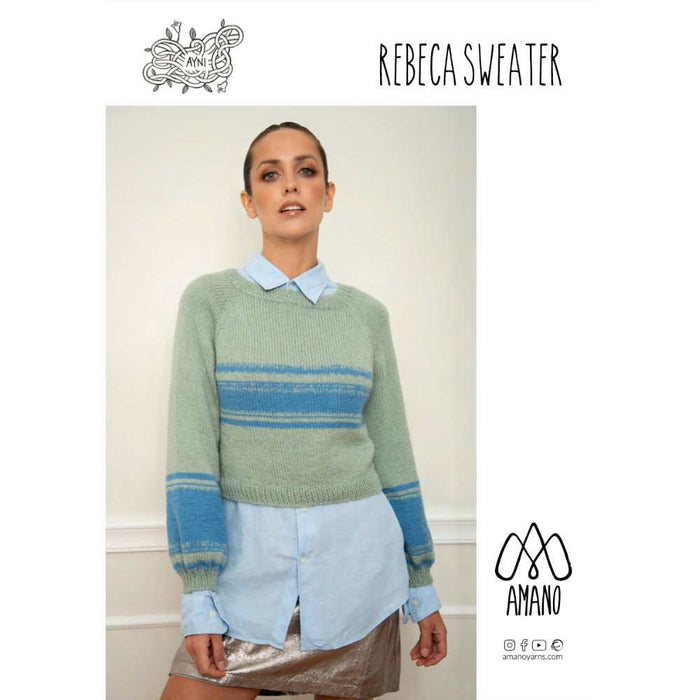 Rebeca Sweater Knitting Pattern-Needlecraft Patterns-Wentworth Distributors-Printed Pattern – Posted-Wild & Woolly Yarns
