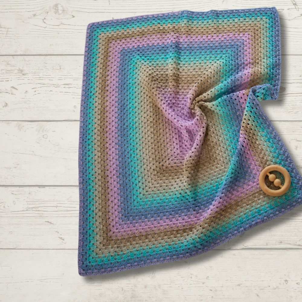 Rectangle Granny Crochet Pram Blanket Crochet Pattern (K3037)-Needlecraft Patterns-Wentworth Distributors-Printed Pattern – Posted-Wild & Woolly Yarns