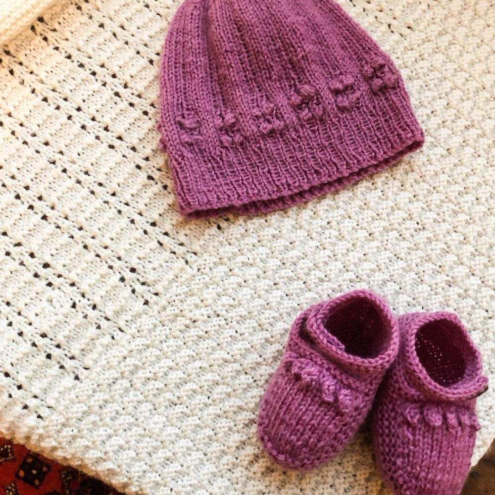 Remy Bobble Hat & Shoes Knitting Pattern - 4Ply (BC78)-Needlecraft Patterns-Lisa F Design-Wild & Woolly Yarns