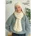 Reversible Cable Scarf & Cable Beanie Knitting Pattern (N1782)-Needlecraft Patterns-Wentworth Distributors-Printed-Wild & Woolly Yarns