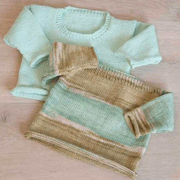 Rolled Edges Sweater Knitting Pattern (K392)-Needlecraft Patterns-Wentworth Distributors-Printed Pattern – Posted-Wild & Woolly Yarns