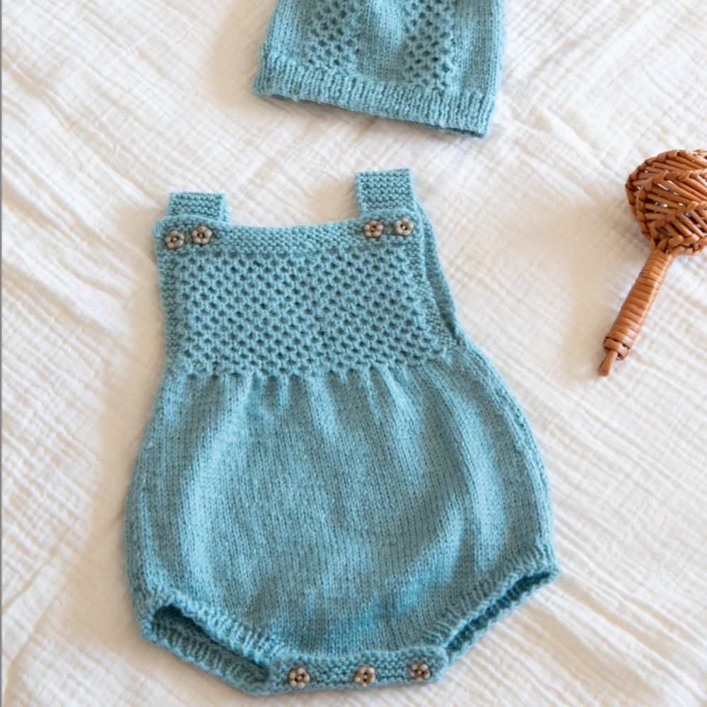 Romper & Hat Set Knitting Pattern (K507)-Needlecraft Patterns-Wentworth Distributors-Printed Pattern – Posted-Wild & Woolly Yarns