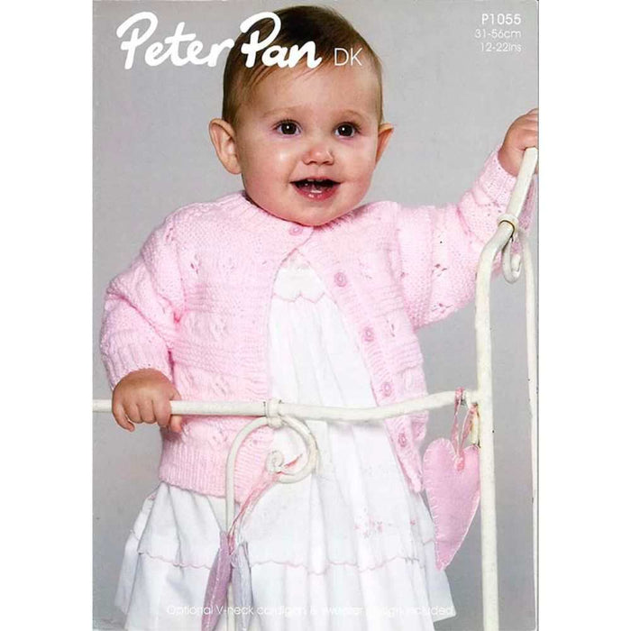 Round and V-Neck Sweater & Cardigan Knitting Pattern (P1055)-Needlecraft Patterns-Wentworth Distributors-Printed-Wild & Woolly Yarns