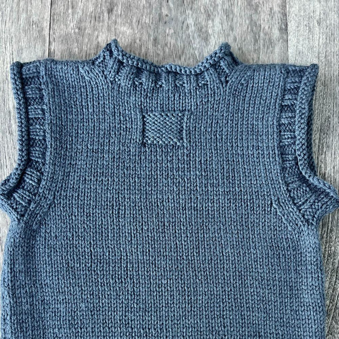 Rudy Rolled Edge Vest & Hat - 8ply-Needlecraft Patterns-Kiwi Stitch & Knit Co-Printed-Wild & Woolly Yarns