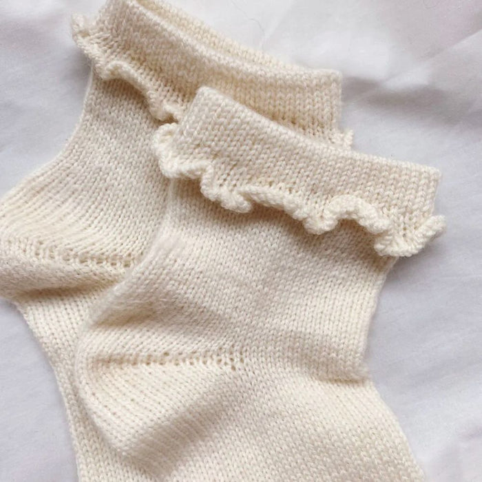 Ruffle Socks Knitting Pattern - PetiteKnit-Needlecraft Patterns-PetiteKnit-Wild & Woolly Yarns