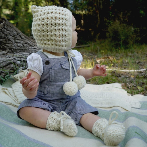 Samantha Pixie Hat & Bootees Knitting Pattern - 8Ply (BC74)-Pattern-Wild and Woolly Yarns