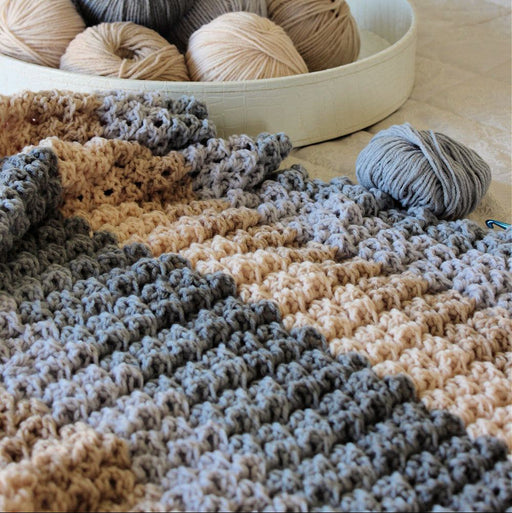 Sand of the Sea Throw Crochet Pattern-Needlecraft Patterns-HD Publishing-Wild & Woolly Yarns