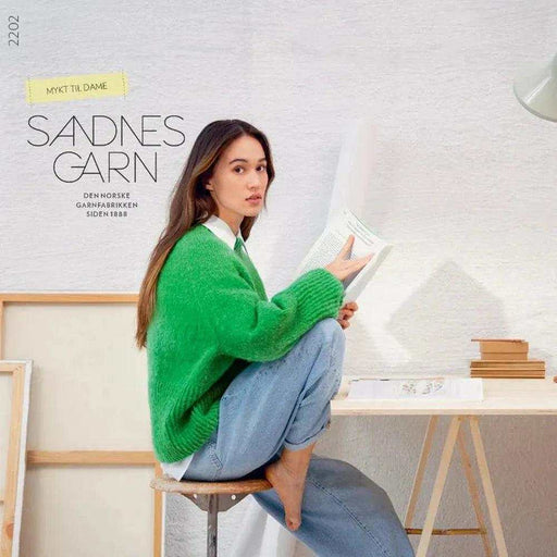 Sandnes Garn Collection 2202 Soft Knit for Women DIY Pattern Book-Needlecraft Patterns-The Ribbon Rose-Wild & Woolly Yarns