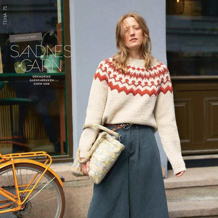 Sandnes Garn Theme 75 - Norwegian Icons Adults Pattern Book-Needlecraft Patterns-The Ribbon Rose-Wild & Woolly Yarns