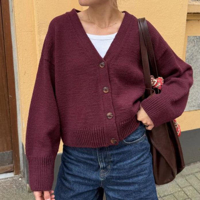 Scarlet Cardigan Knitting Pattern - PetiteKnit-Needlecraft Patterns-Wild and Woolly Yarns