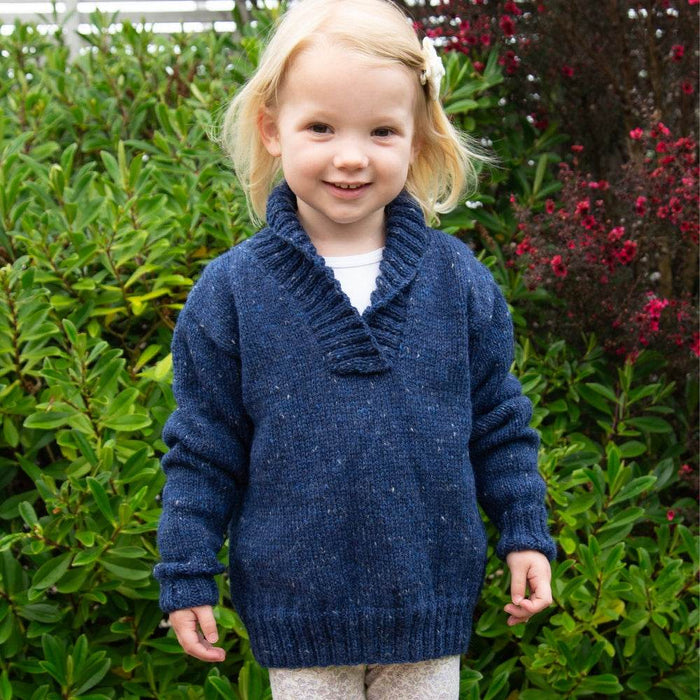 Shawl Neck Jumper for Children Knitting Pattern (K3075)-Needlecraft Patterns-Wentworth Distributors-Printed Pattern – Posted-Wild & Woolly Yarns