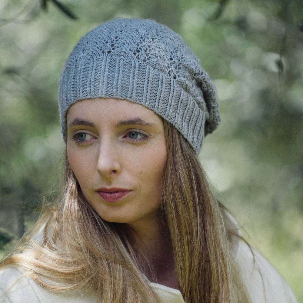 Sienna Slouchy Hat Knitting Pattern - 4Ply (HC12)-Needlecraft Patterns-Lisa F Design-Wild & Woolly Yarns