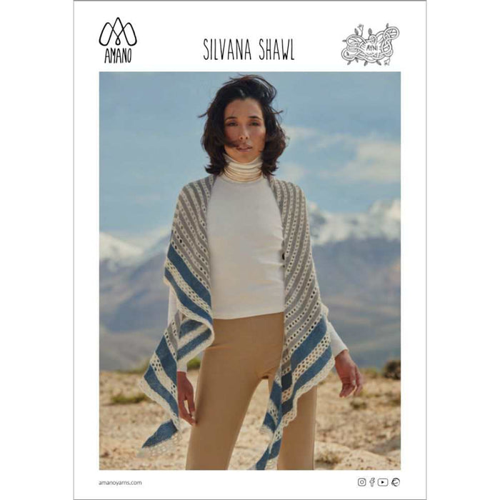 Silvana Shawl Knitting Pattern-Needlecraft Patterns-Wentworth Distributors-Printed Pattern – Posted-Wild & Woolly Yarns