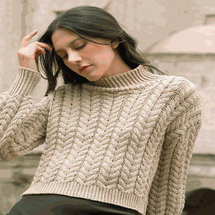 Soraya Pullover Knitting Pattern-Needlecraft Patterns-Wentworth Distributors-Printed Pattern – Posted-Wild & Woolly Yarns