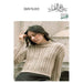 Soraya Pullover knitting pattern featuring all-over cable design and twisted-rib trims in Amano Duna Rawi yarn