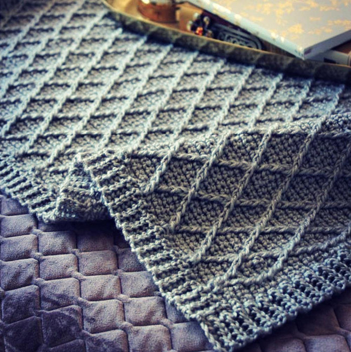 Stitches of Silver Afghan Crochet Pattern (HDP140)-Needlecraft Patterns-HD Publishing-Wild & Woolly Yarns