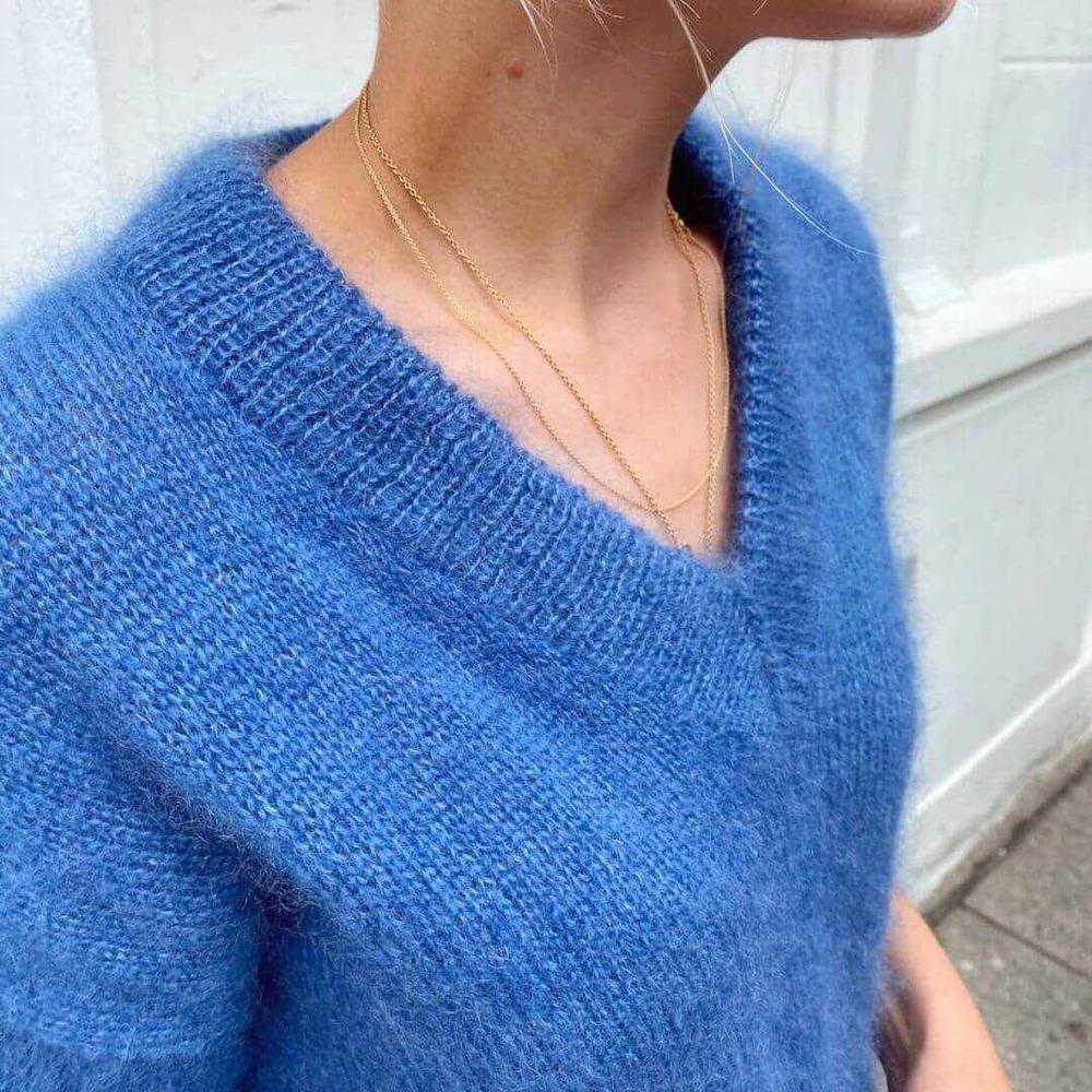 Stockholm Sweater V-Neck Knitting Pattern - PetiteKnit-Needlecraft Patterns-PetiteKnit-Wild & Woolly Yarns