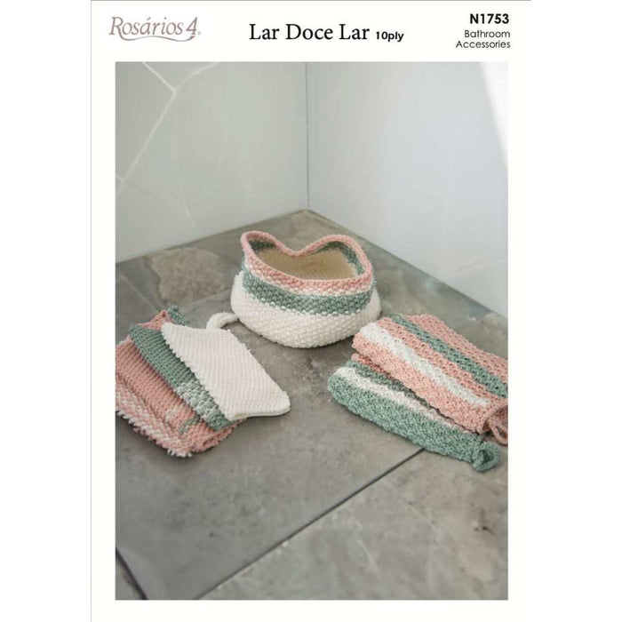 Storage Tub for Hand Towel & Face Washers Knitting Pattern (N1753)**-Needlecraft Patterns-Wentworth Distributors-Printed Pattern – Posted-Wild & Woolly Yarns