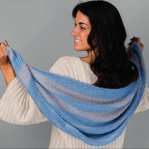 Stripe Shawl Knitting Pattern (AP1420)-Needlecraft Patterns-Alpaca Yarns-Printed Pattern – Posted-Wild & Woolly Yarns