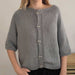 Summer Cardigan with Three-Quarter Sleeves Knit Kit-Needlecraft Kits-Wild & Woolly Yarns-Palm (2900)-XS / S-Wild & Woolly Yarns