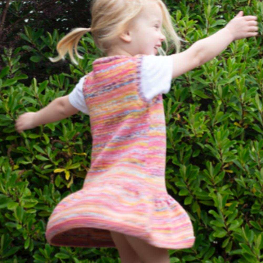 Summer Sleeveless Dress Knitting Pattern (K3032)