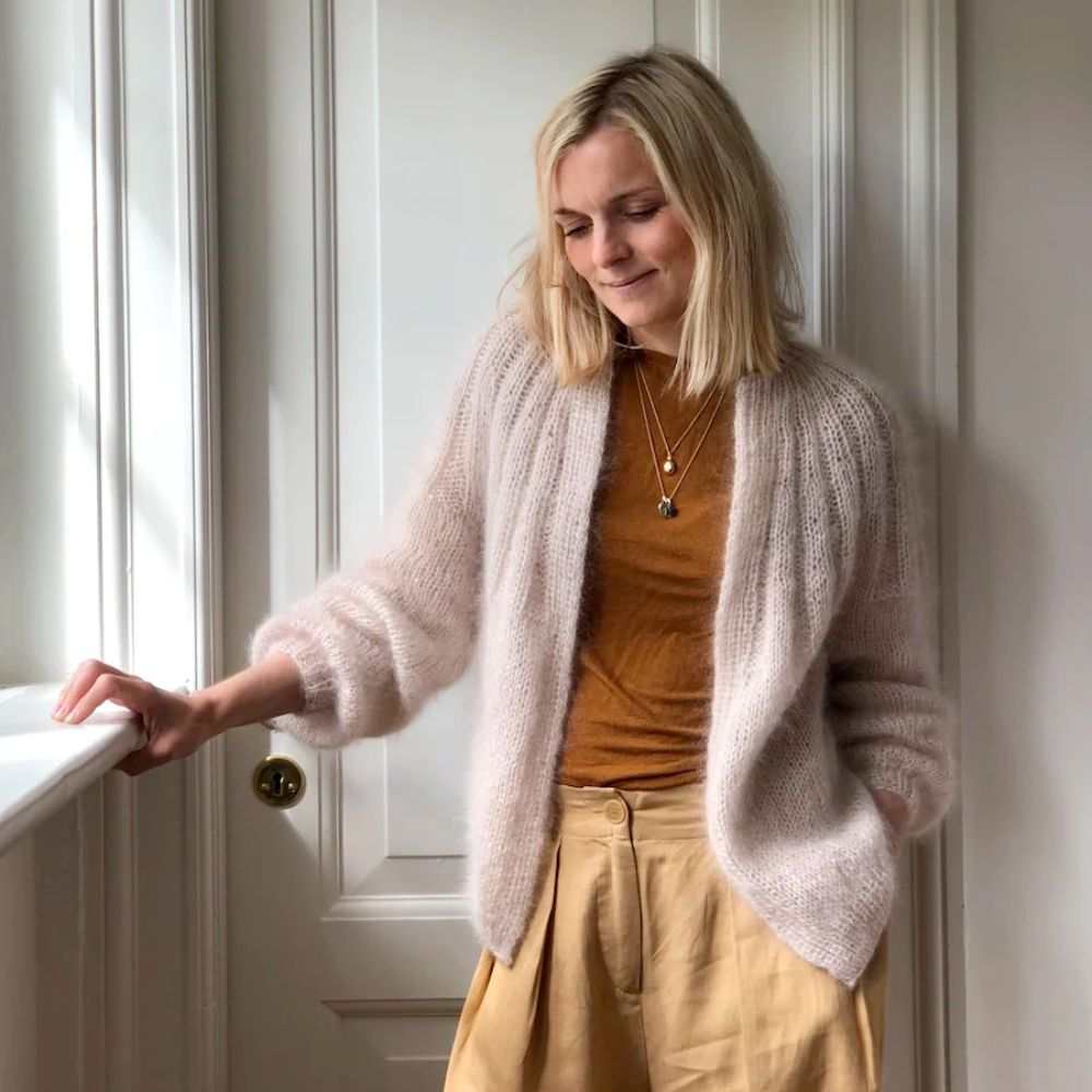 Sunday Cardigan Mohair Edition Knitting Pattern - PetiteKnit-Needlecraft Patterns-PetiteKnit-Wild & Woolly Yarns
