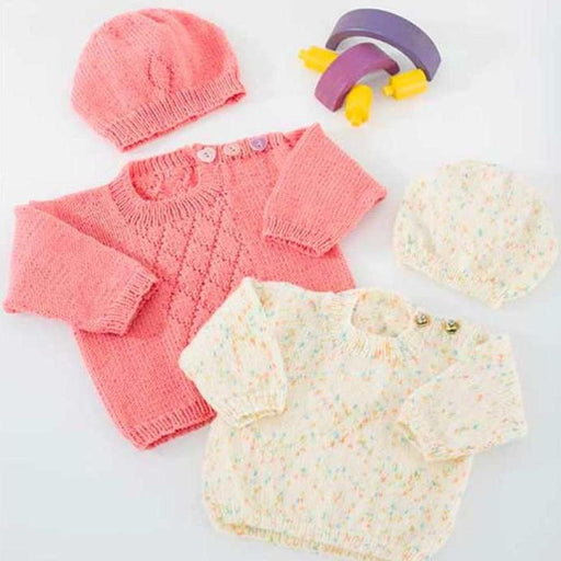 Sweater & Hat Knitting Pattern (K373)-Needlecraft Patterns-Wentworth Distributors-Printed Pattern – Posted-Wild & Woolly Yarns