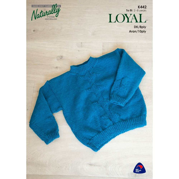 Sweater Knitting Pattern (K442)-Needlecraft Patterns-Wentworth Distributors-Printed Pattern – Posted-Wild & Woolly Yarns