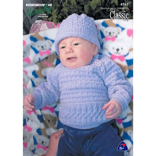 Sweater and Hat Knitting Pattern (K561)-Needlecraft Patterns-Wentworth Distributors-Printed Pattern – Posted-Wild & Woolly Yarns
