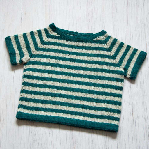 Sweet Stripey Raglan T-Shirt Knitting Pattern (K3054)-Needlecraft Patterns-Wentworth Distributors-Printed Pattern – Posted-Wild & Woolly Yarns