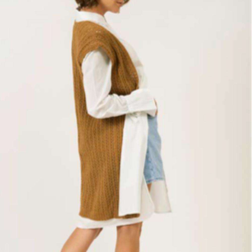 Tana Long Vest Knitting Pattern-Needlecraft Patterns-Wentworth Distributors-Printed Pattern – Posted-Wild & Woolly Yarns