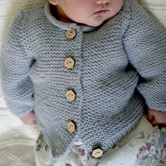 Tatum Cardi and Hat Knitting Pattern (BC130)-Needlecraft Patterns-Lisa F Design-Wild & Woolly Yarns