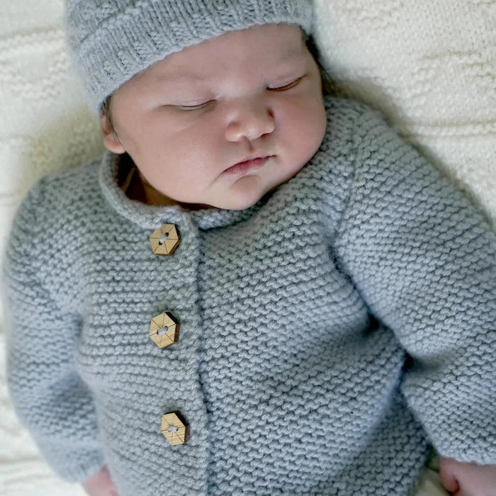 Tatum Cardi and Hat Knitting Pattern (BC130)-Needlecraft Patterns-Lisa F Design-Wild & Woolly Yarns