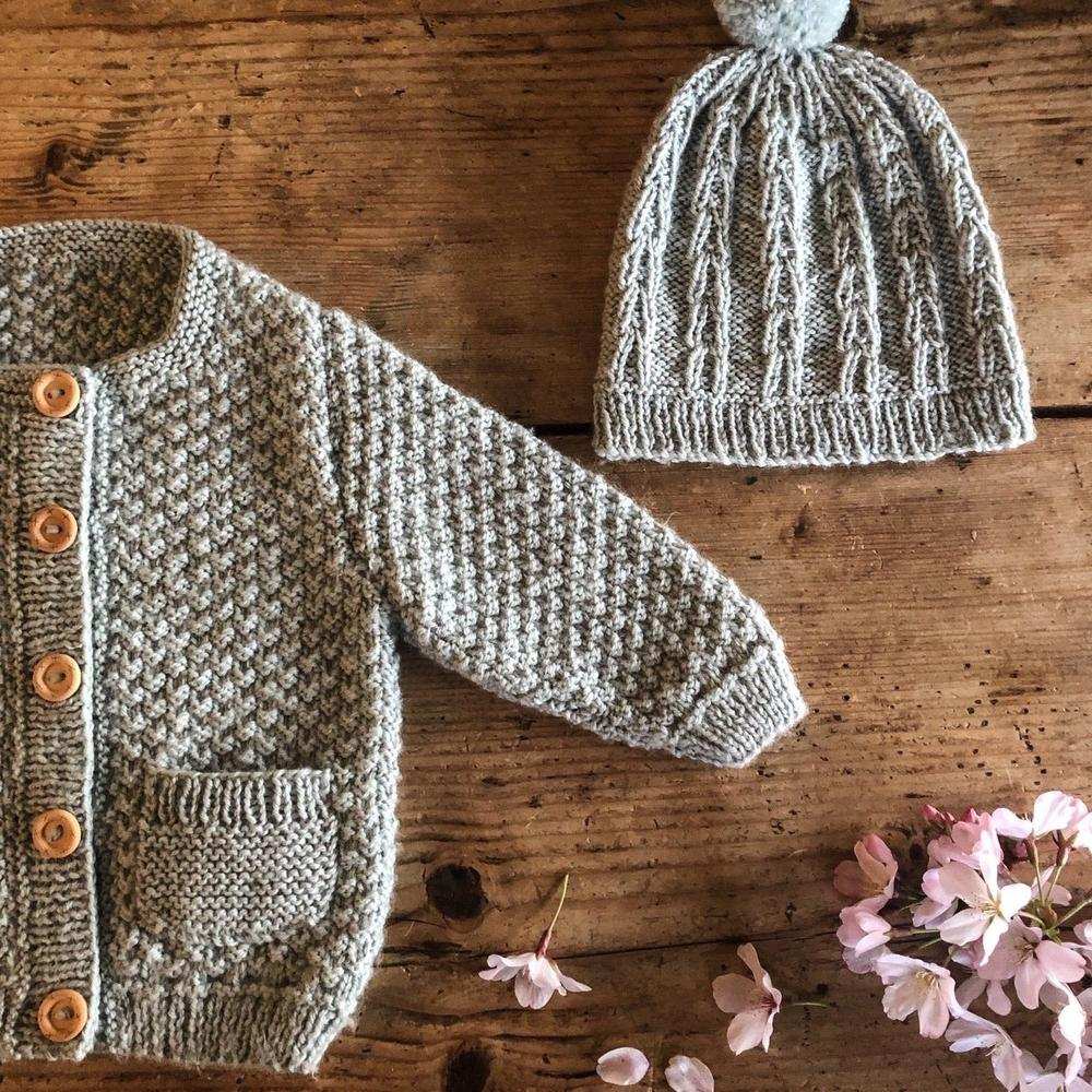 Taylor Cardi & Hat Knitting Pattern - 4Ply (BC87)-Needlecraft Patterns-Lisa F Design-Wild & Woolly Yarns